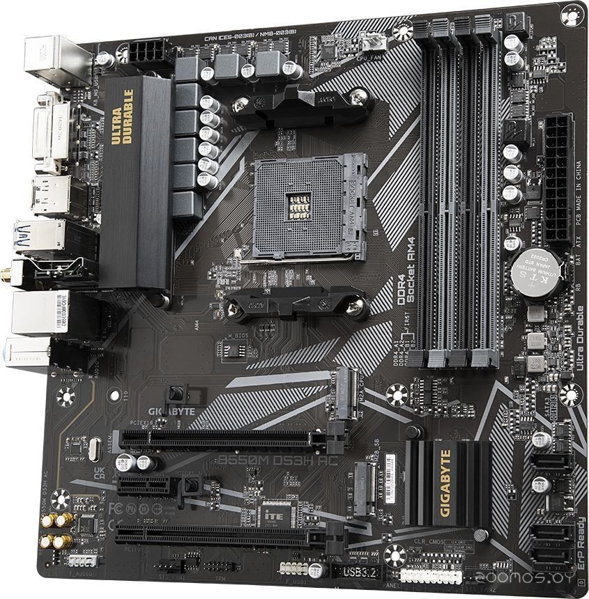 Материнская плата Gigabyte B550M DS3H AC (rev. 1.5/1.6), фото 4