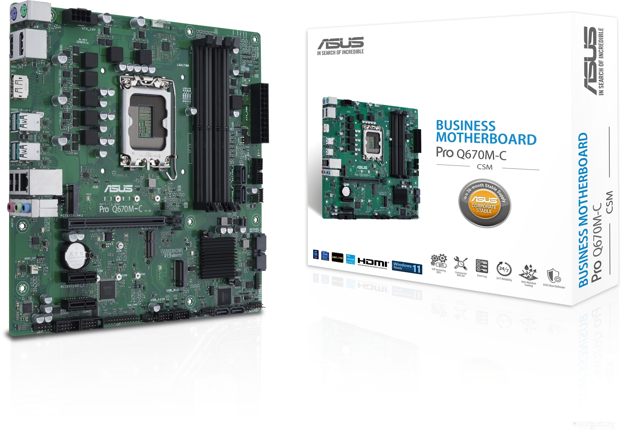 Материнская плата Asus Pro Q670M-C-CSM, фото 8