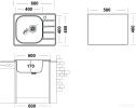 Кухонная мойка Ukinox Гранд GRM600.480-GT6K 1R (с сифоном S701)