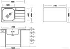 Кухонная мойка Ukinox Гранд GRM780.480-GT6K 2L