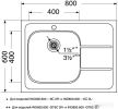 Кухонная мойка Ukinox Иннова IND800.600-6C 0R