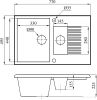 Кухонная мойка БелЭворс Forma L (черный, без сифона)