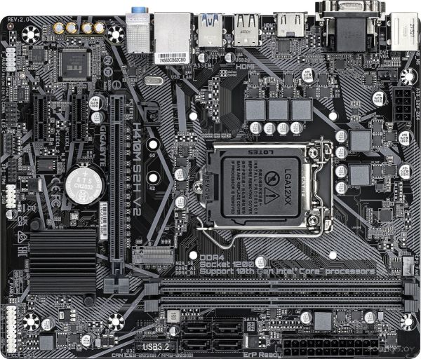 Материнская плата Gigabyte H410M S2H V2 (rev. 2.0)