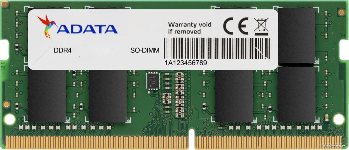 Оперативная память A-Data Premier 32ГБ DDR4 3200 МГц AD4S320032G22-SGN, фото 1