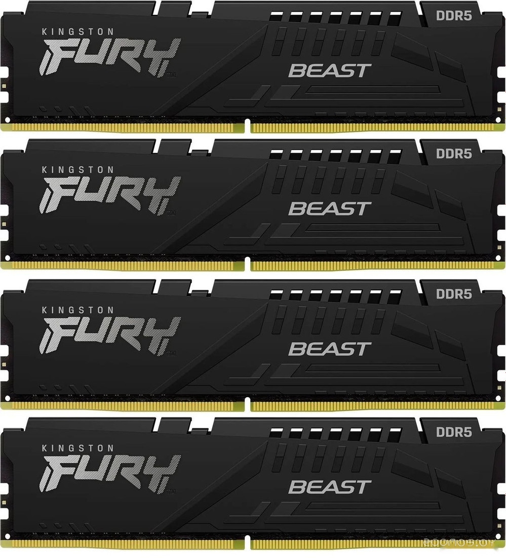 Оперативная память Kingston FURY Beast 4x16ГБ DDR5 5200 МГц KF552C40BBK4-64, фото 2