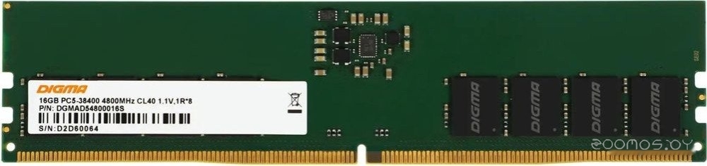 Оперативная память DIGMA 16ГБ DDR5 4800 МГц DGMAD54800016S, фото 9