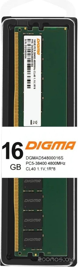 Оперативная память DIGMA 16ГБ DDR5 4800 МГц DGMAD54800016S, фото 11