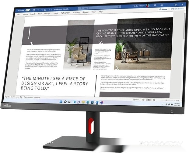 Монитор Lenovo ThinkVision S27i-30 63DFKAT4UK, фото 3