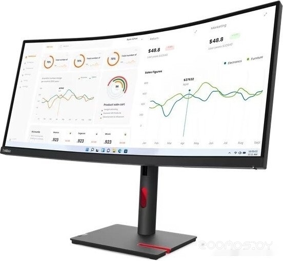 Монитор Lenovo ThinkVision T34w-30 63D4GAT1UK, фото 3