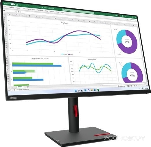 Монитор Lenovo ThinkVision T32h-30 63D3GAT1EU, фото 2