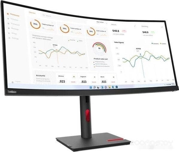 Монитор Lenovo ThinkVision T34w-30 63D4GAT1UK, фото 2