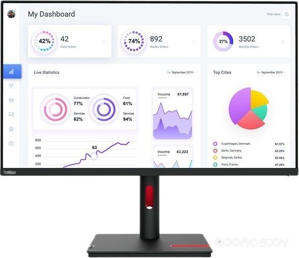 Монитор Lenovo ThinkVision T32p-30 63D2GCR1CS, фото 1