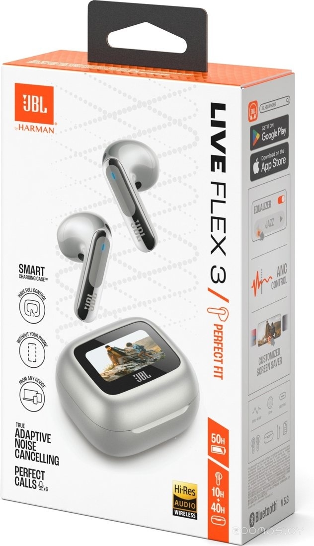 Наушники JBL Live Flex 3 (серебристый), фото 4