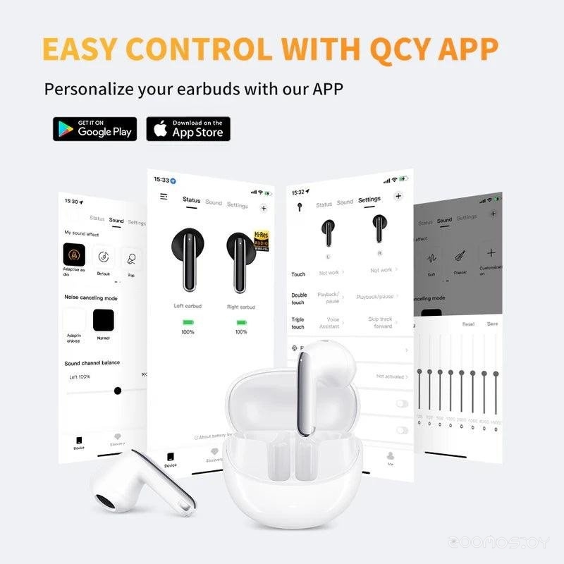 Наушники QCY AilyBuds Pro+ (белый), фото 6