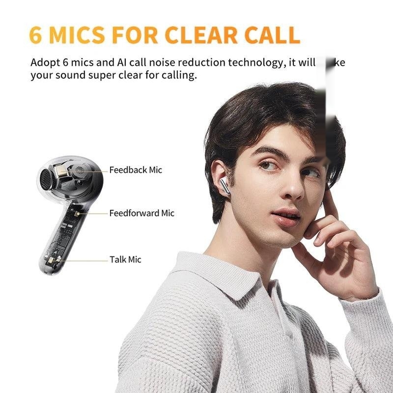 Наушники QCY AilyBuds Pro+ (белый), фото 7