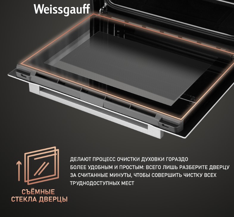 Духовой шкаф Weissgauff EOM 691 PDW Steam Clean, фото 17