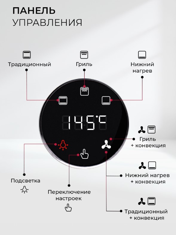 Духовой шкаф LEX EDP 607 BBL Wide Series, фото 8