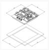 Варочная панель Weissgauff HGG 451 BGV Nano Glass
