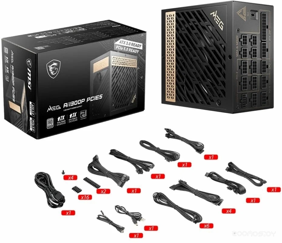 Блок питания MSI MEG Ai1300P PCIE5, фото 4