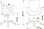 Компьютерное кресло Бюрократ KD-W10AXSN/26-25 (серый)