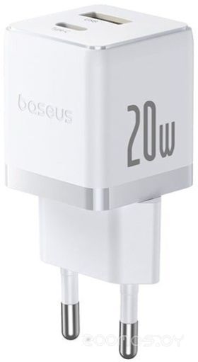 Сетевое зарядное Baseus Palm Fast Charger C+U 20W EU P10111608213-00 (белый)
