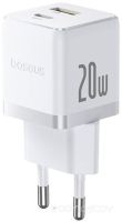Сетевое зарядное Baseus Palm Fast Charger C+U 20W EU P10111608213-00 (белый)