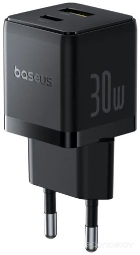 Сетевое зарядное Baseus Palm Fast Charger C+U 30W EU P1011160A113-01 (черный)