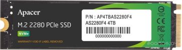 SSD Apacer AS2280F4 4TB AP4TBAS2280F4-1