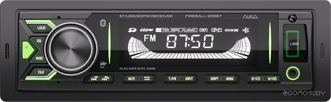 USB-магнитола Aura Fireball-205BT
