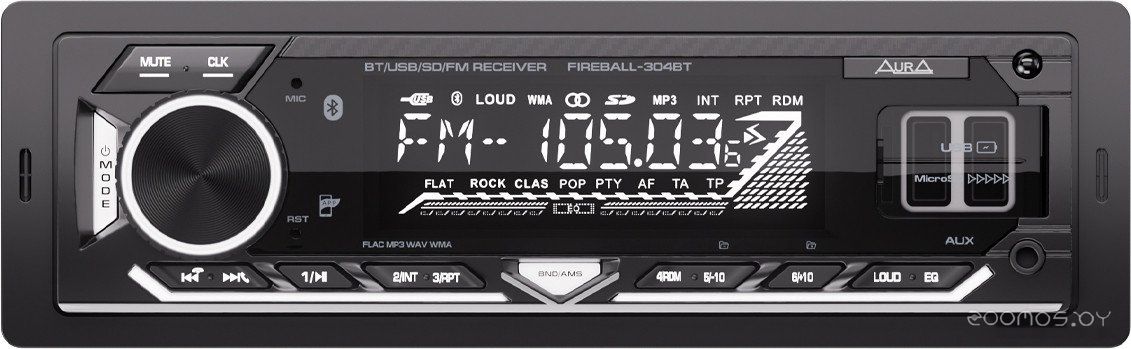 USB-магнитола Aura Fireball-304BT