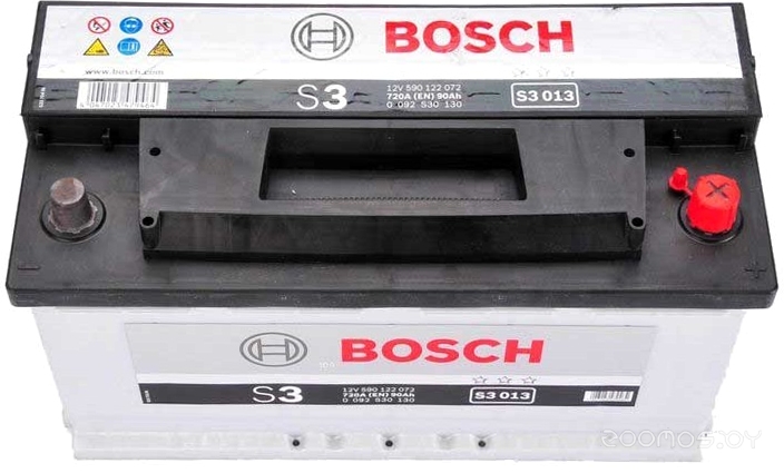 Автомобильный аккумулятор Bosch S3 013 590 122 072 (90 А/ч), фото 3