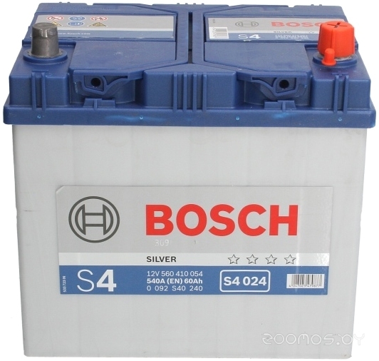 Автомобильный аккумулятор Bosch S4 024 560 410 054 (60 А/ч) JIS, фото 3
