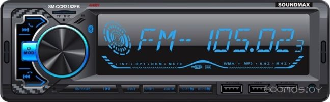 USB-магнитола SoundMAX SM-CCR3182FB