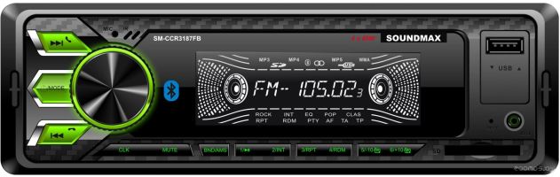 USB-магнитола SoundMAX SM-CCR3187FB