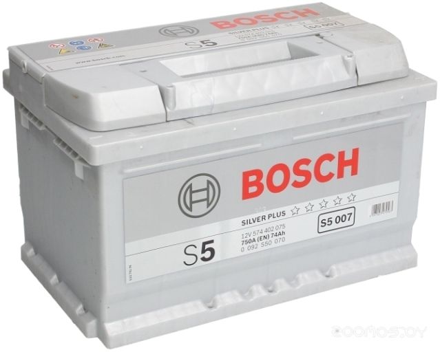 Автомобильный аккумулятор Bosch S5 007 574 402 075 (74 А/ч), фото 1
