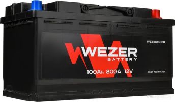 Автомобильный аккумулятор Wezer WEZ100800R (100 А·ч)