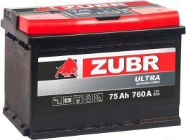 Автомобильный аккумулятор Zubr Ultra R+ (75 А·ч)