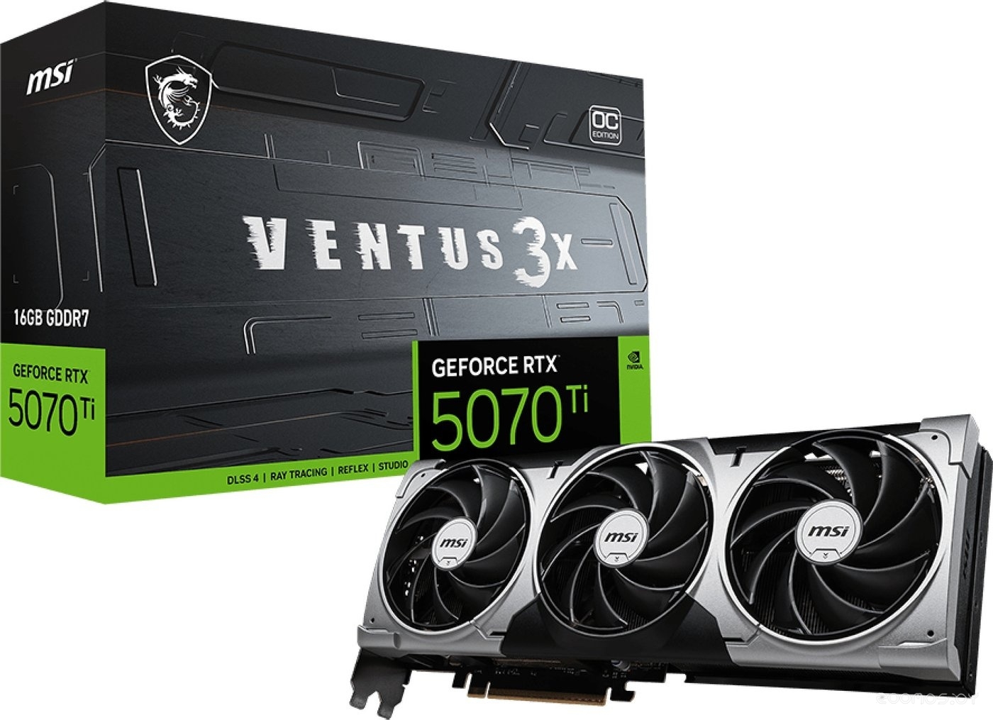 Видеокарта MSI GeForce RTX 5070 Ti 16G Ventus 3X OC, фото 7