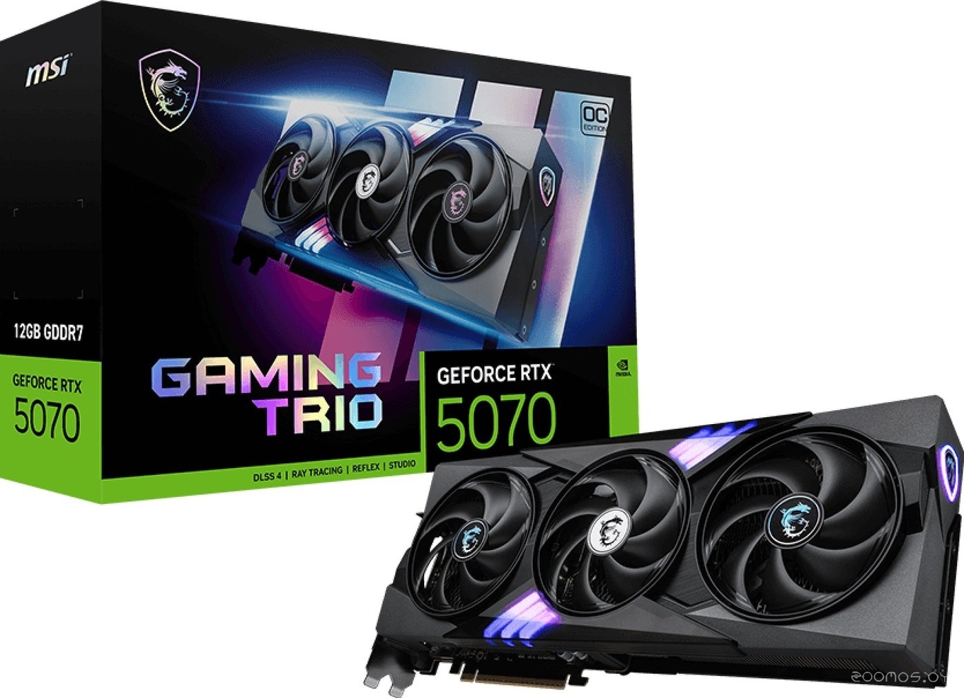 Видеокарта MSI GeForce RTX 5070 12G Gaming Trio OC, фото 7