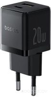 Сетевое зарядное Baseus Palm Fast Charger C+U 20W EU P10111608113-01 (черный)