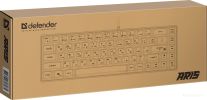 Клавиатура Defender Aris GK-349 (черный/белый)