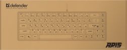Клавиатура Defender Aris GK-349 (черный/белый)