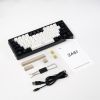 Клавиатура JEGG ZA61 White Black Brown (TNT Yellow)