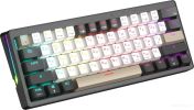 Клавиатура JEGG ZA61 White Black Brown (TNT Yellow)