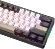 Клавиатура JEGG ZA61 White Black Brown (TNT Yellow)