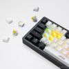 Клавиатура JEGG ZA61 White Black Brown (TNT Yellow)