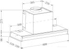 Кухонная вытяжка Zorg Aura 1260 60 S-GS (черный)