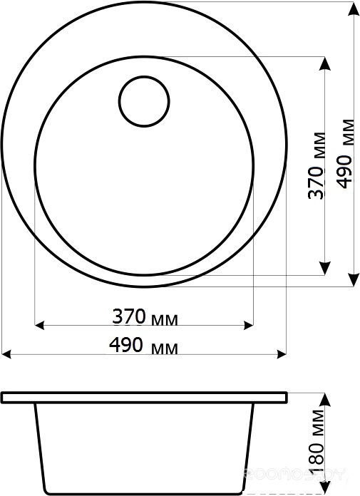 Кухонная мойка Gerhans A05 (Sand), фото 2