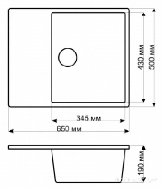 Кухонная мойка Gerhans B22 (White), фото 2
