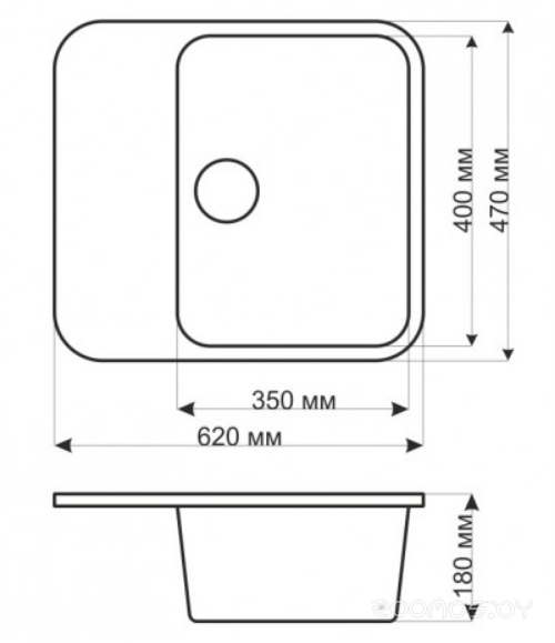 Кухонная мойка Gerhans B20 (Beige), фото 2